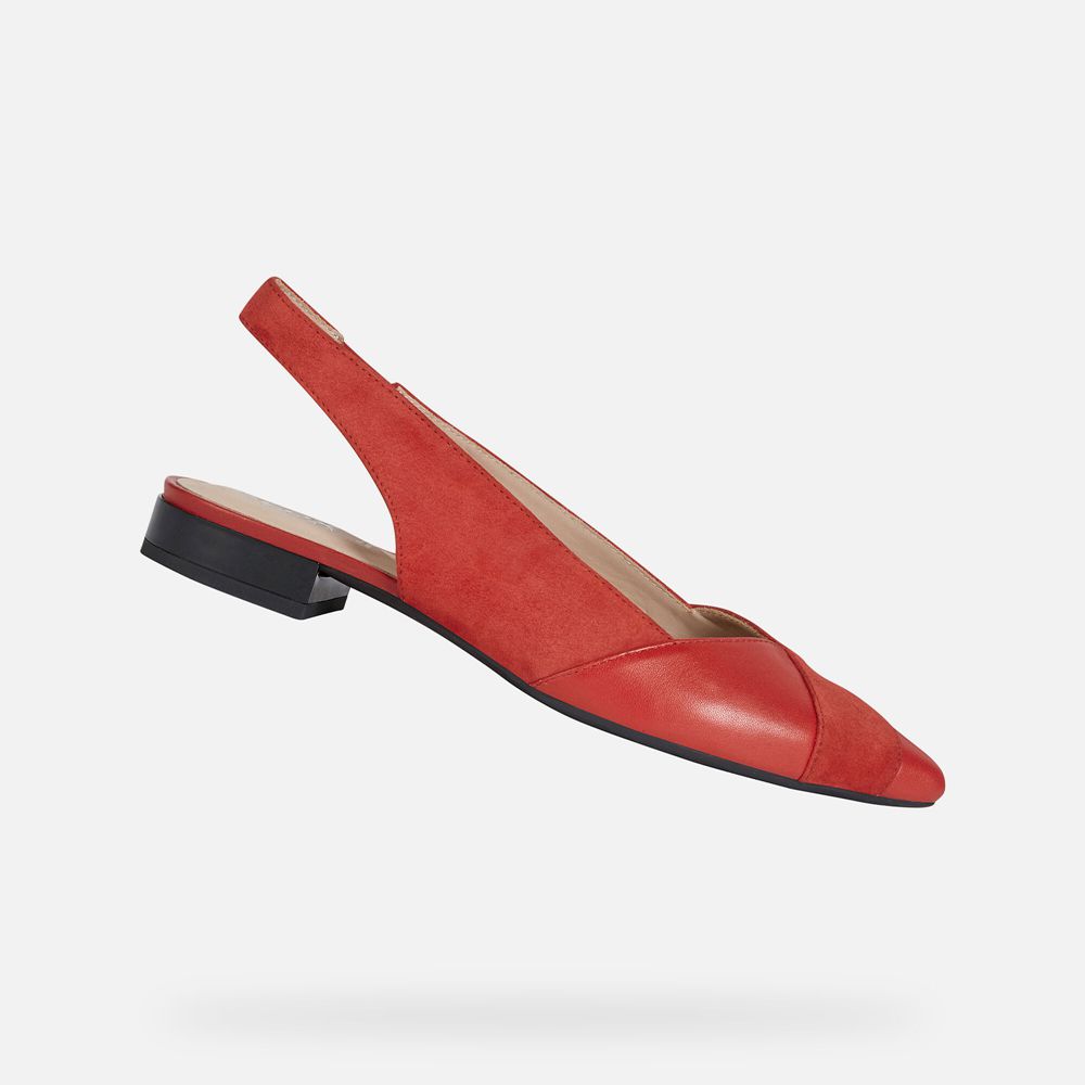 Ballerines Geox Charyssa - Rouge - Femme 150342-NKO